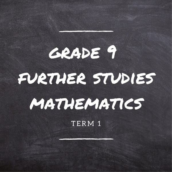 Gr.9 FS Maths Term 1