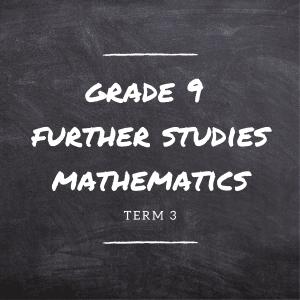 Gr.9 Further Studies Mathematics Term 3 (at school)