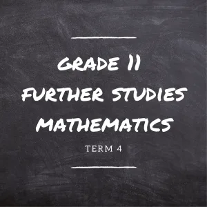 Gr.11 Further Studies Mathematics Term 4 Online