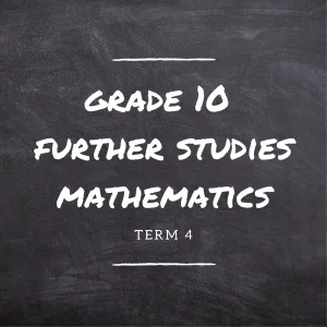 Gr.10 Further Studies Mathematics Term 4 Online