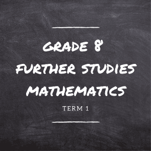 Gr.8 Further Studies Mathematics Term 1 Online